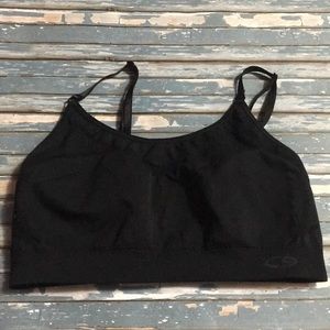 Champion size large black sports bra